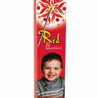 10CM RED Coloured Sparklers (10 pcs/Box)