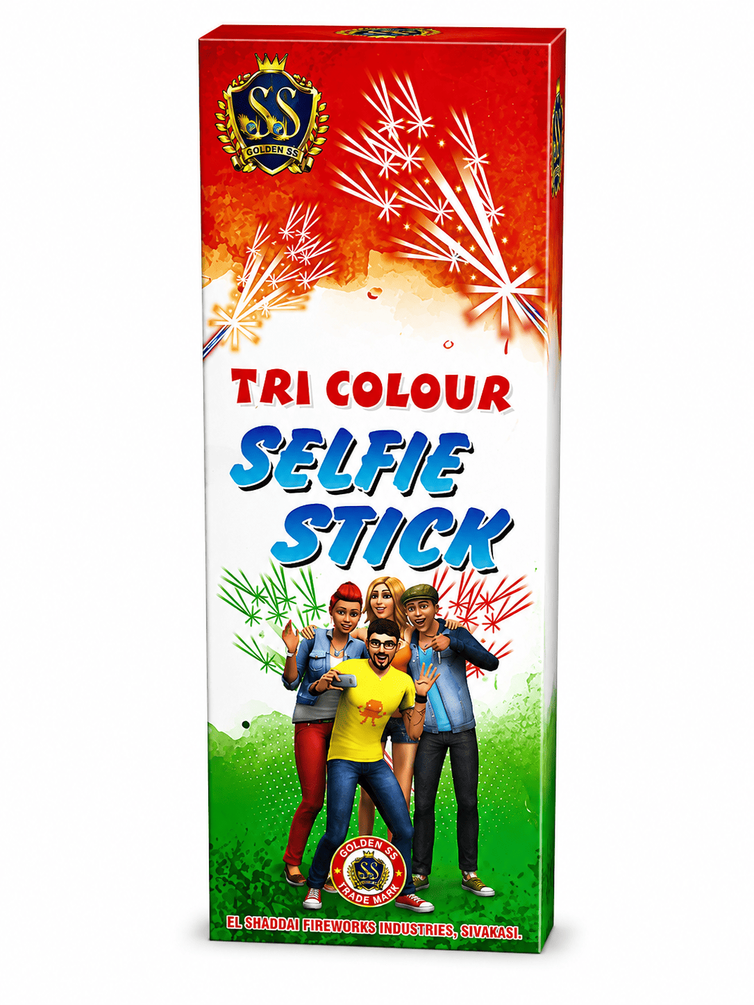 Tricolour Selfie Stic