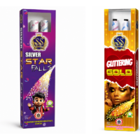Silver Star/Gold Glittring (2pcs/box)